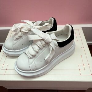 Nordstrom White and Black Women's Sneakers